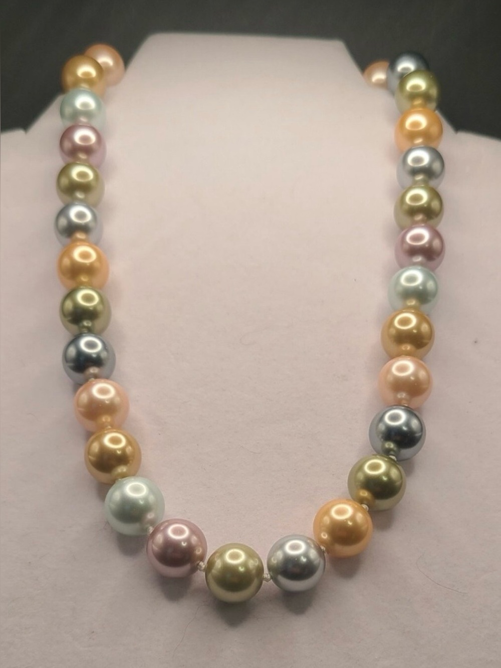 Kenneth Jay Lane Pastel Multicolor Pearl Necklace